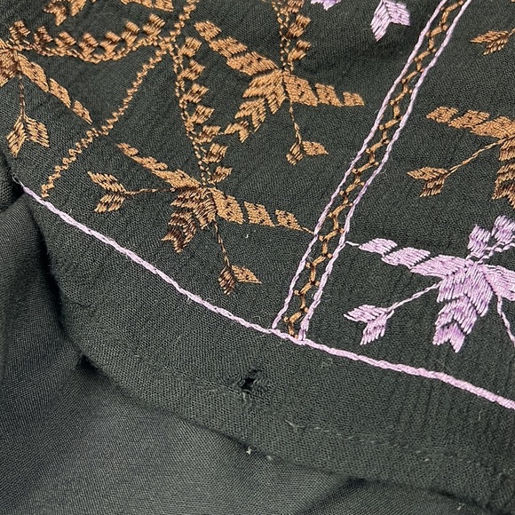 Free People Rhiannon Peasant Embroidered Mini Dress Size Small - Picture 9 of 9